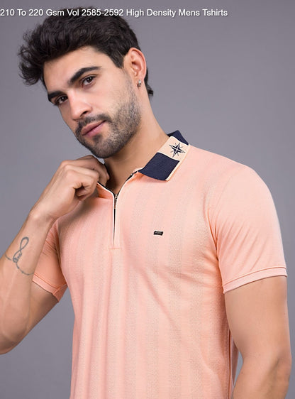 210 To 220 Gsm Vol 2585-2592 High Density Knit Mens Tshirts Manufacturer Gujarat