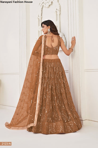 2123 Jklmn Narayani Fashion House Butterfly Net Lehenga Choli Manufacturer
