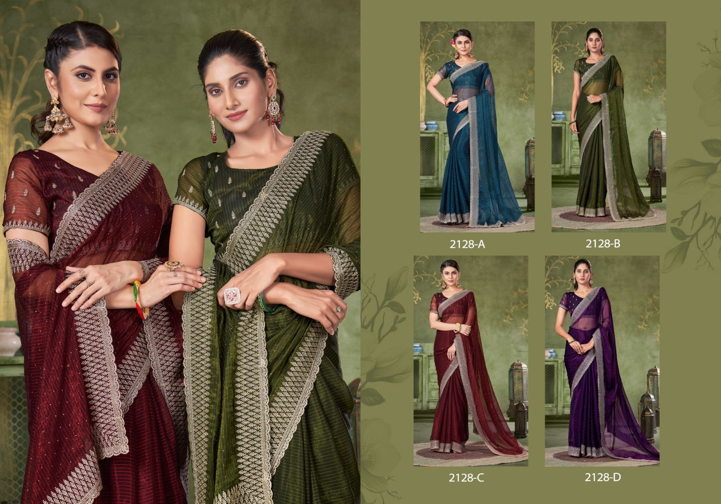 2128 Jayshree Simmer Sarees Manufacturer India