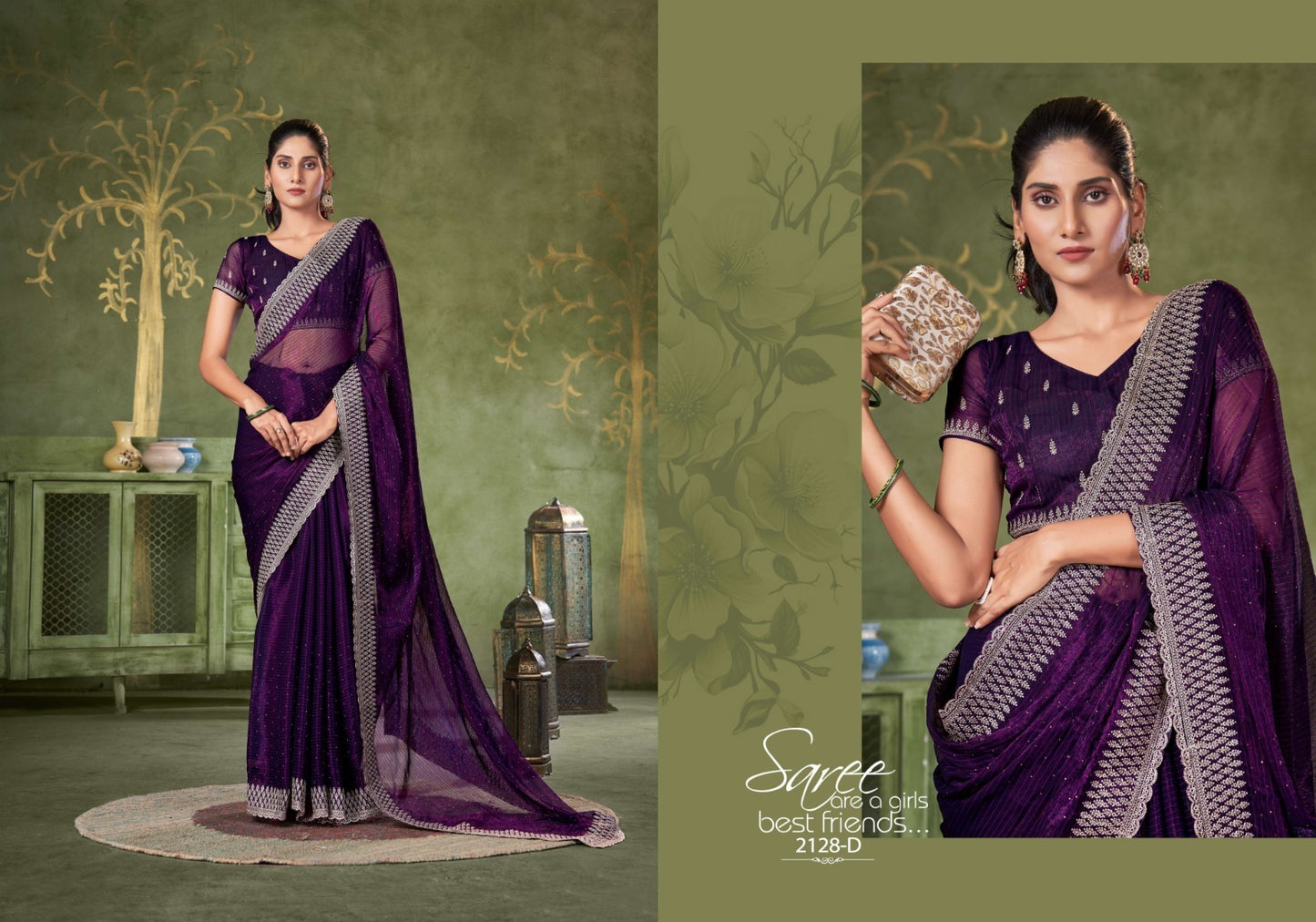 2128 Jayshree Simmer Sarees Manufacturer India