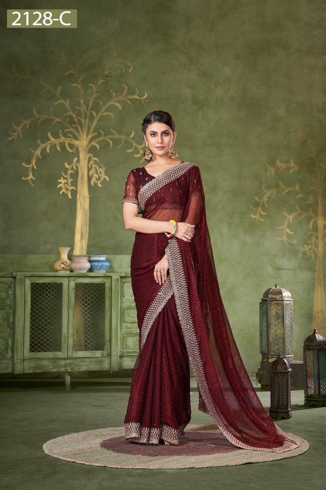 2128 Jayshree Simmer Sarees Manufacturer India