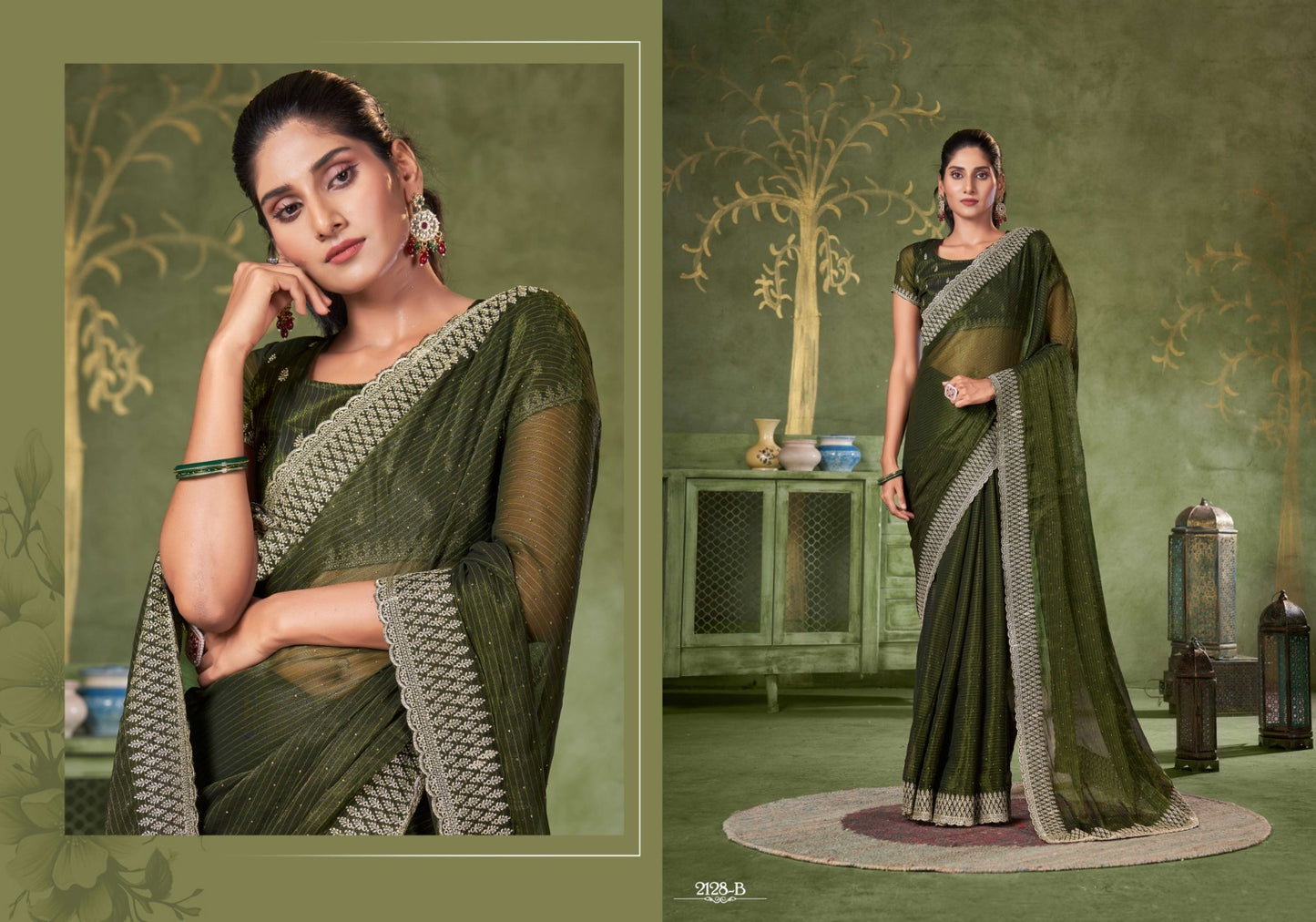 2128 Jayshree Simmer Sarees Manufacturer India