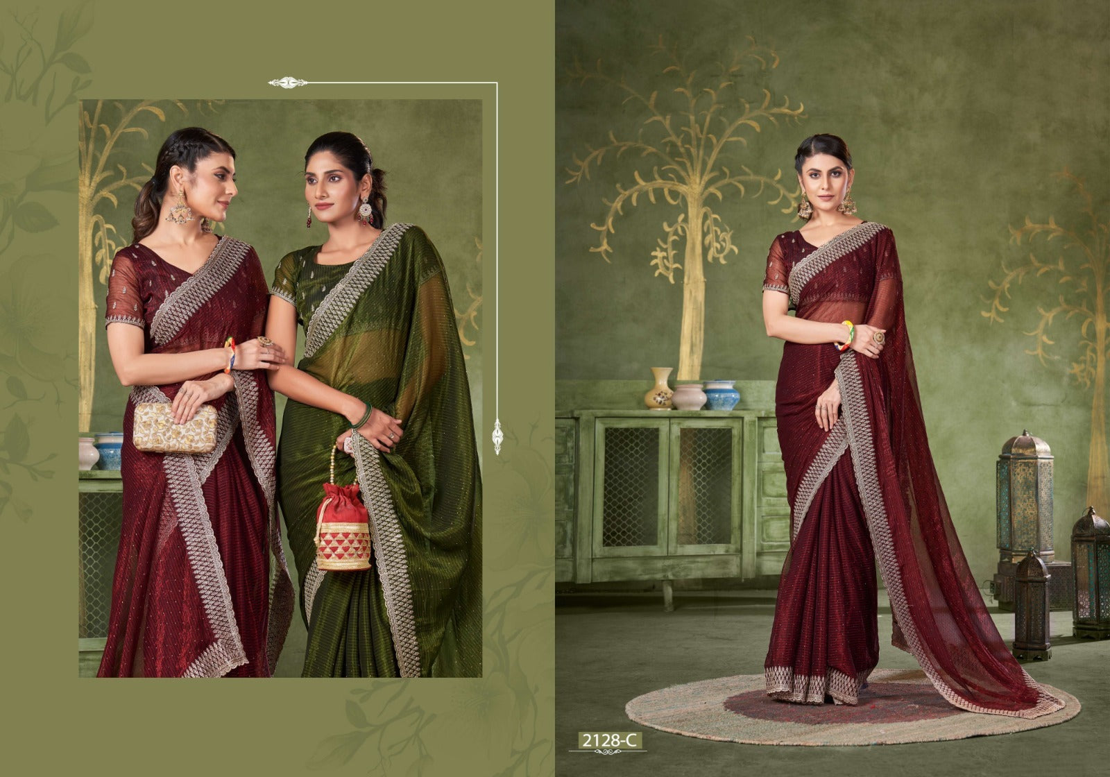 2128 Jayshree Simmer Sarees Manufacturer India