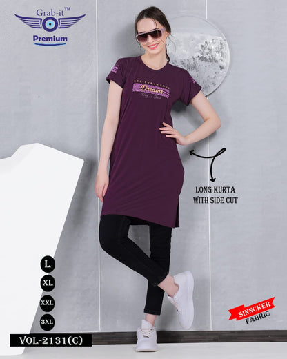 2131 C Grab It Sinker Kurtis Wholesale Price