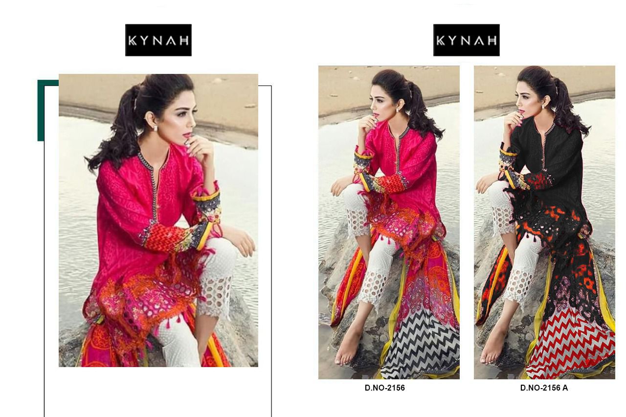 2156 Kynah Cotton Pakistani Patch Work Suits
