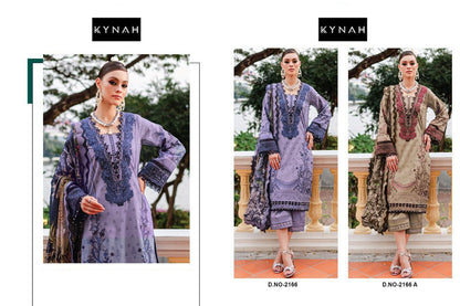 2166 Kynah Pure Lawn Pakistani Salwar Suits Wholesale Rate
