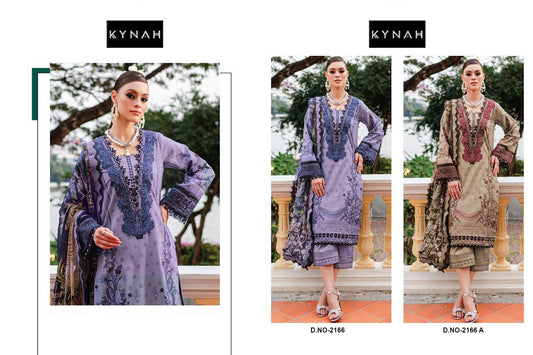 2166 Kynah Pure Lawn Pakistani Salwar Suits Wholesale Rate