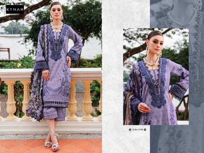 2166 Kynah Pure Lawn Pakistani Salwar Suits Wholesale Rate