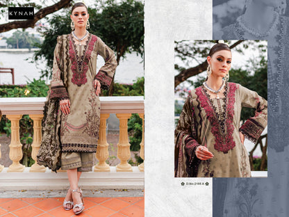2166 Kynah Pure Lawn Pakistani Salwar Suits Wholesale Rate