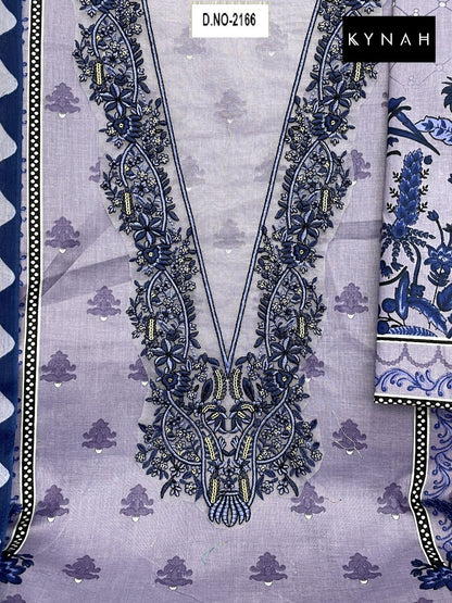 2166 Kynah Pure Lawn Pakistani Salwar Suits Wholesale Rate