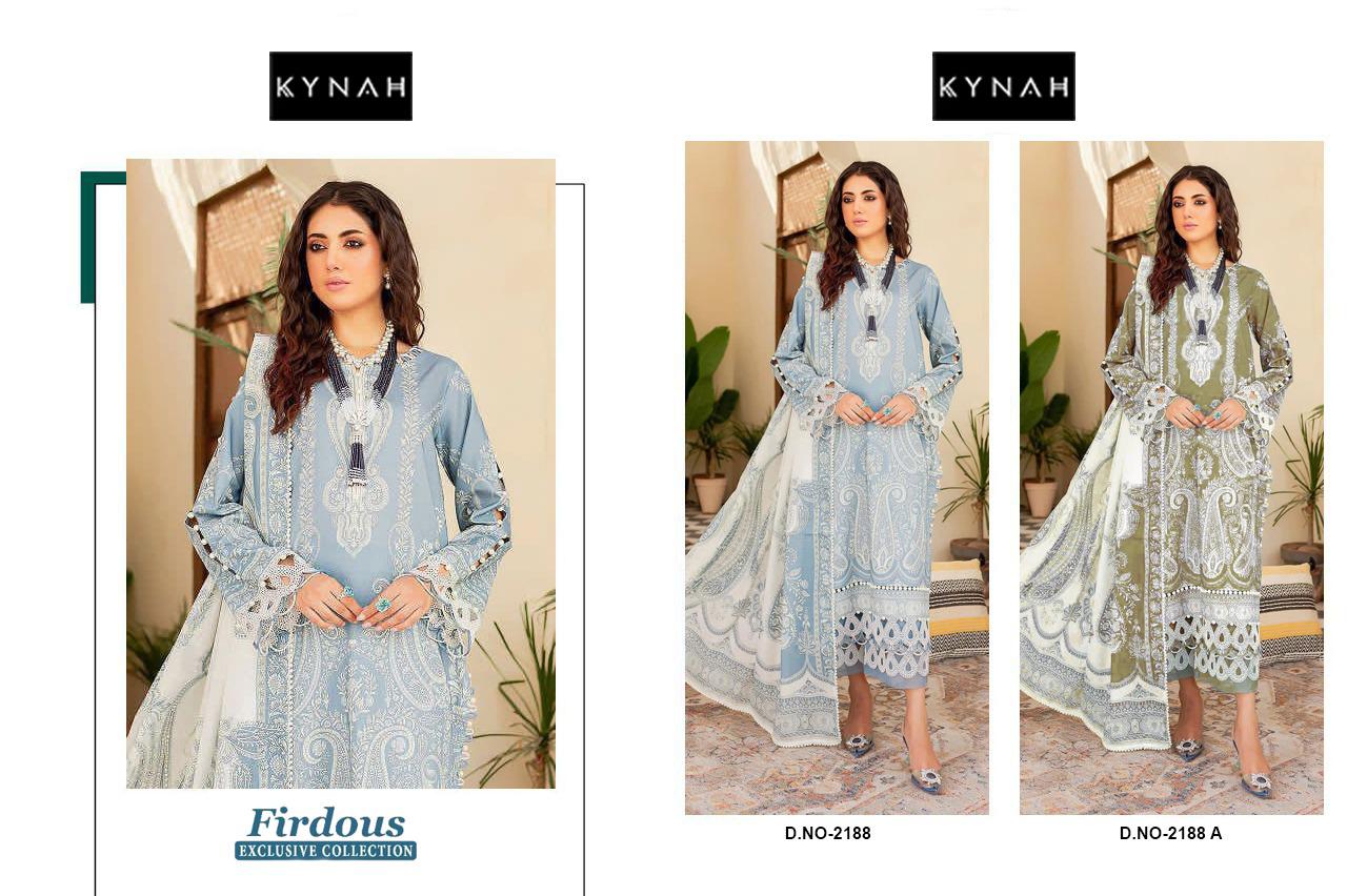 2188 Firdous Exclusive Collection Kynah Pure Cotton Pakistani Patch Work Suits Wholesaler Ahmedabad