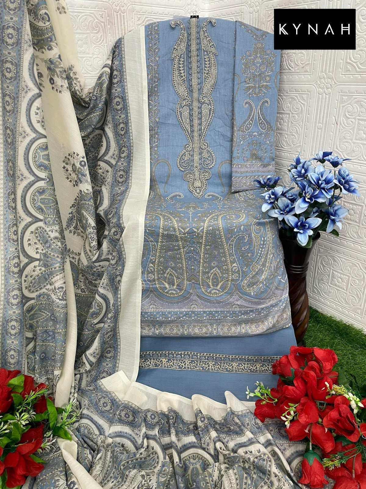2188 Firdous Exclusive Collection Kynah Pure Cotton Pakistani Patch Work Suits Wholesaler Ahmedabad