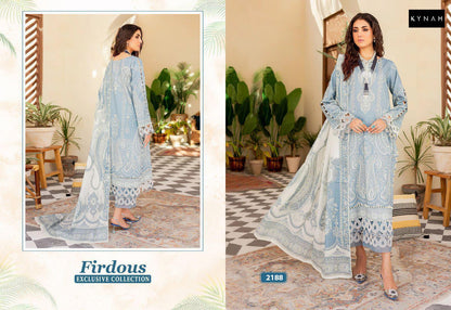 2188 Firdous Exclusive Collection Kynah Pure Cotton Pakistani Patch Work Suits Wholesaler Ahmedabad