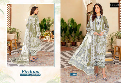2188 Firdous Exclusive Collection Kynah Pure Cotton Pakistani Patch Work Suits Wholesaler Ahmedabad