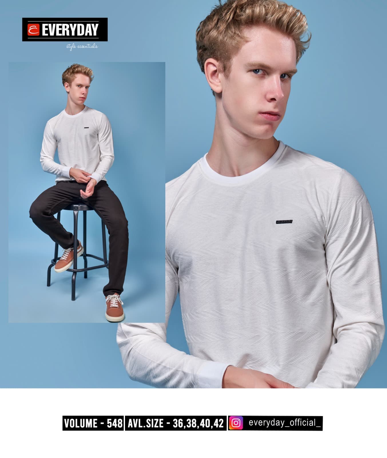 220-225 Gsm Vol 548 Everyday Jacquard Knit Mens Tshirts Wholesale Price