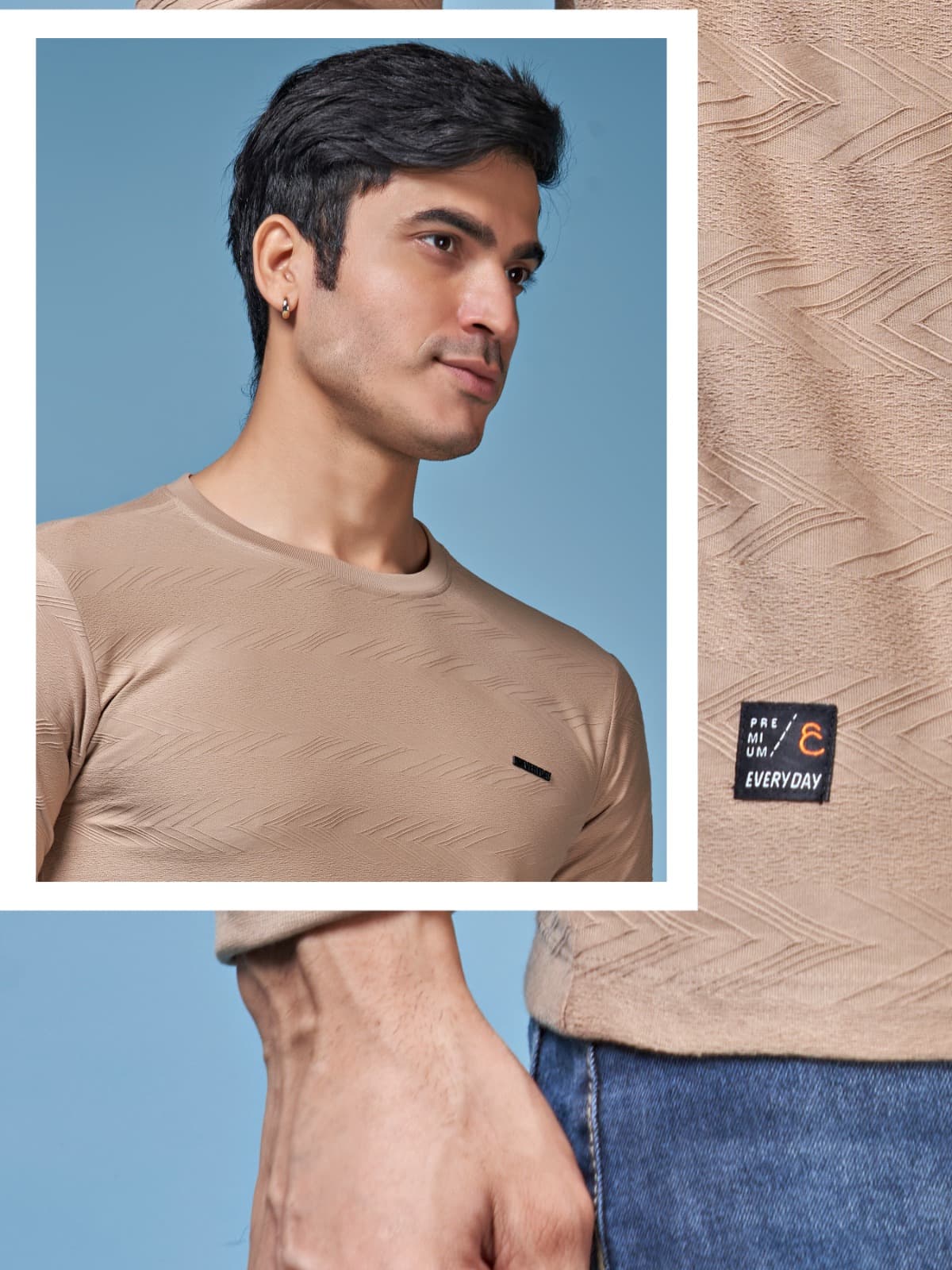 220-225 Gsm Vol 548 Everyday Jacquard Knit Mens Tshirts Wholesale Price