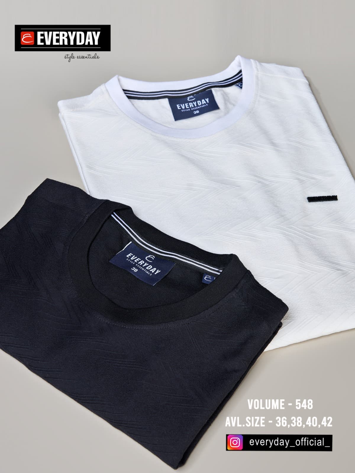 220-225 Gsm Vol 548 Everyday Jacquard Knit Mens Tshirts Wholesale Price