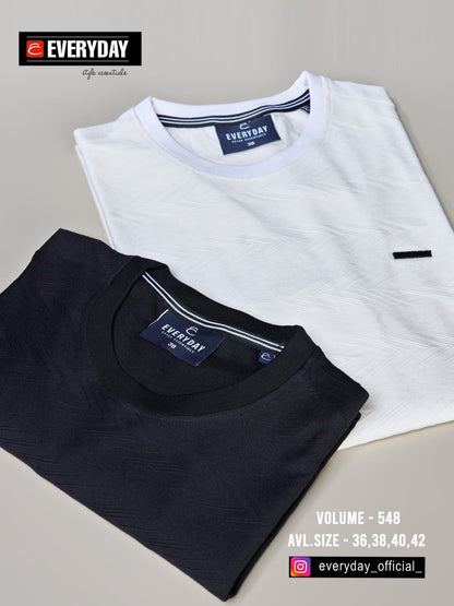 220-225 Gsm Vol 548 Everyday Jacquard Knit Mens Tshirts Wholesale Price