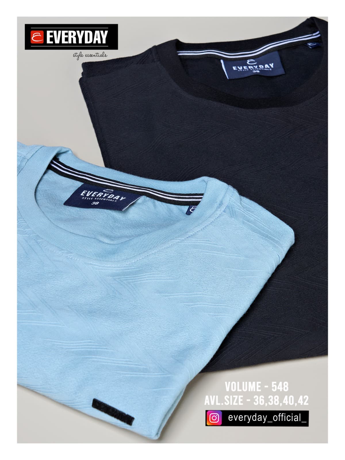 220-225 Gsm Vol 548 Everyday Jacquard Knit Mens Tshirts Wholesale Price