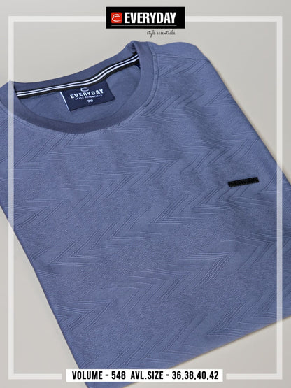 220-225 Gsm Vol 548 Everyday Jacquard Knit Mens Tshirts Wholesale Price