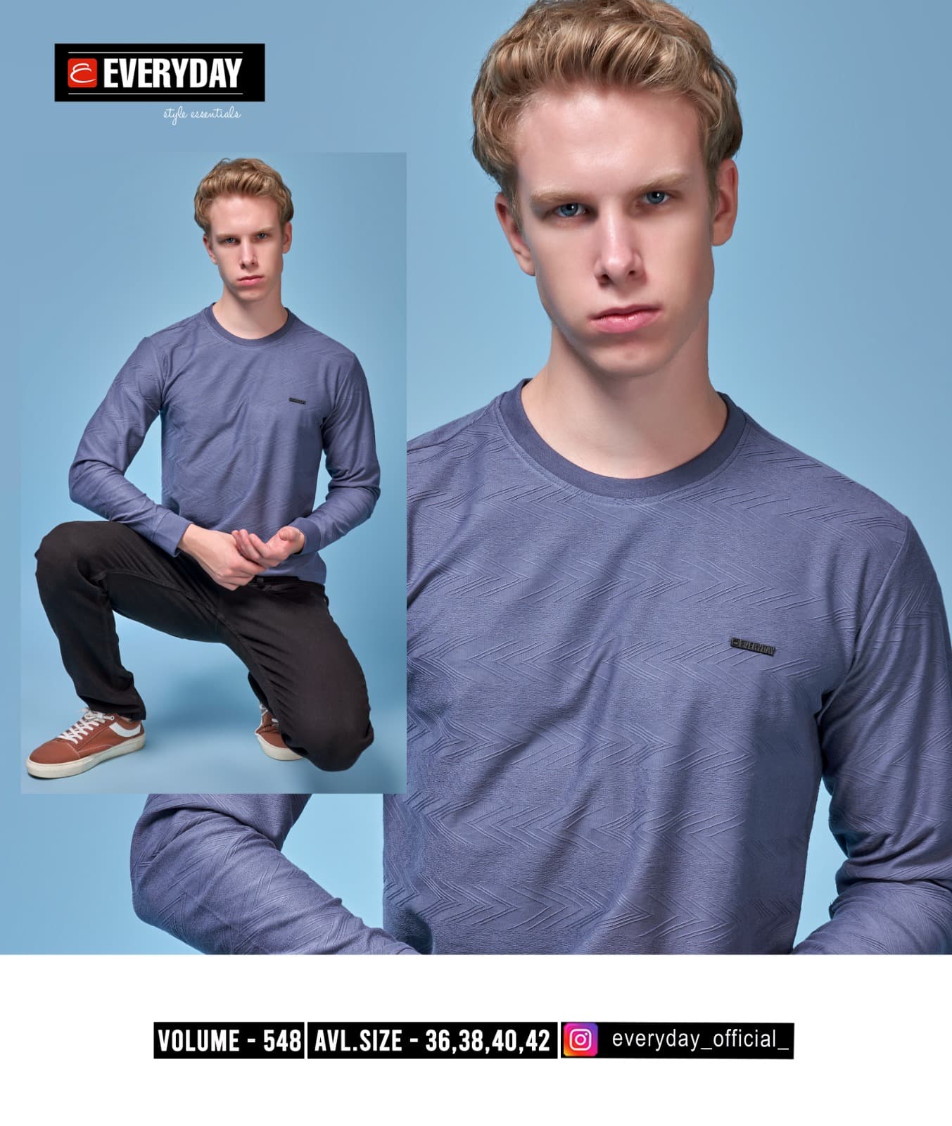220-225 Gsm Vol 548 Everyday Jacquard Knit Mens Tshirts Wholesale Price