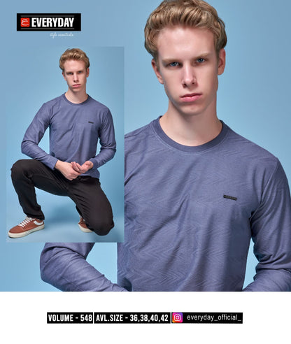 220-225 Gsm Vol 548 Everyday Jacquard Knit Mens Tshirts Wholesale Price