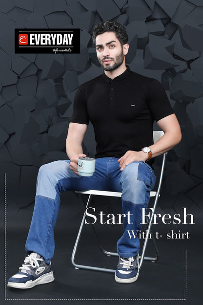 220-225 Gsm Vol 641 Everyday Tencil Lycra Mens Tshirts Wholesaler Gujarat
