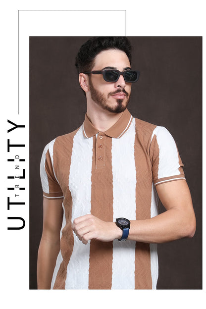 220 225 Gsm Vol 650 Everyday Auto Stripes Mens Tshirts Wholesaler Gujarat