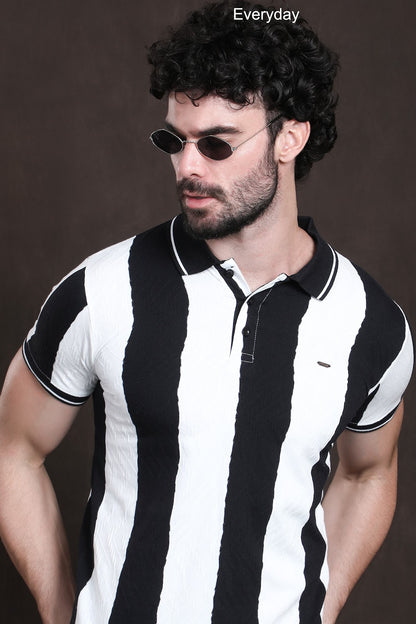 220 225 Gsm Vol 650 Everyday Auto Stripes Mens Tshirts Wholesaler Gujarat