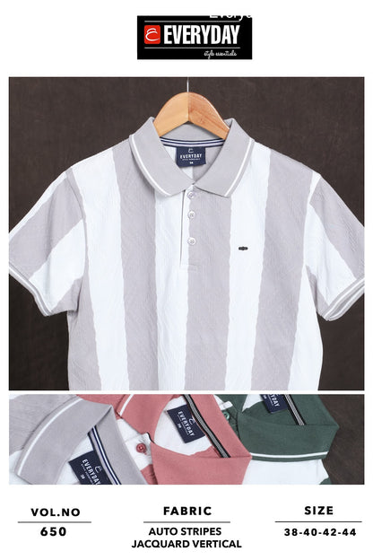 220 225 Gsm Vol 650 Everyday Auto Stripes Mens Tshirts Wholesaler Gujarat