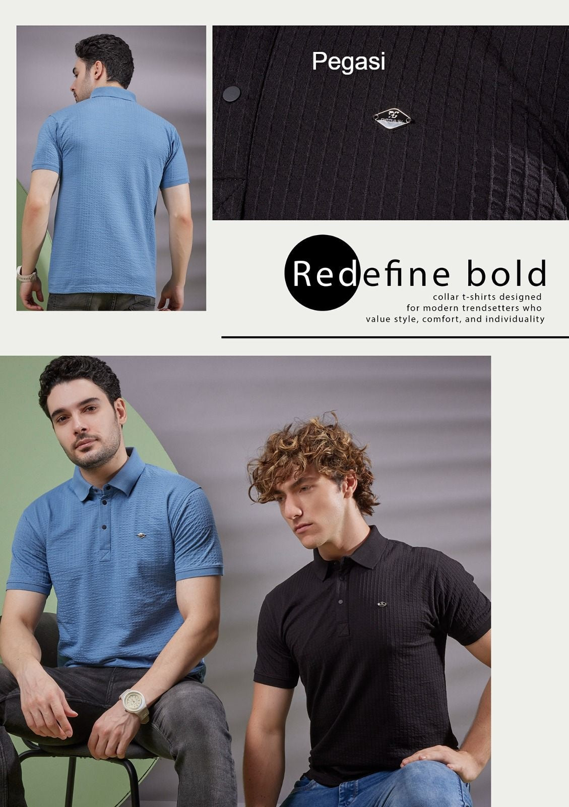 220-230 Gsm P 223 Pegasi Waffle Mens Tshirts Wholesaler India