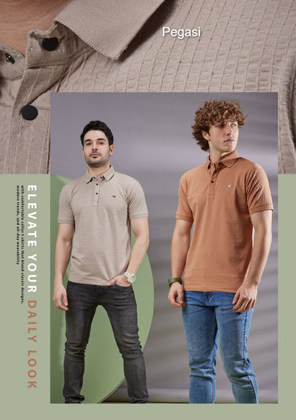 220-230 Gsm P 223 Pegasi Waffle Mens Tshirts Wholesaler India