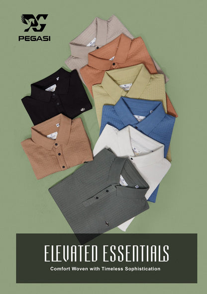 220-230 Gsm P 223 Pegasi Waffle Mens Tshirts Wholesaler India