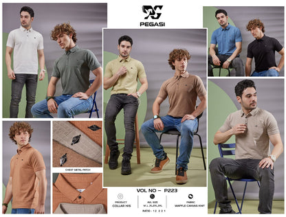220-230 Gsm P 223 Pegasi Waffle Mens Tshirts Wholesaler India