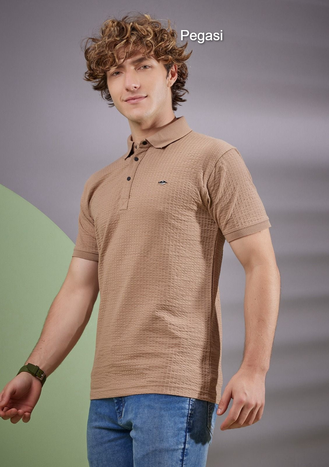 220-230 Gsm P 223 Pegasi Waffle Mens Tshirts Wholesaler India