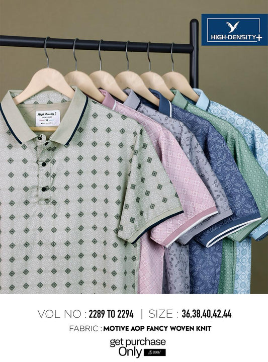 220-230 Gsm Vol No 2289-2294 High Density Aop Mens Tshirts Supplier India