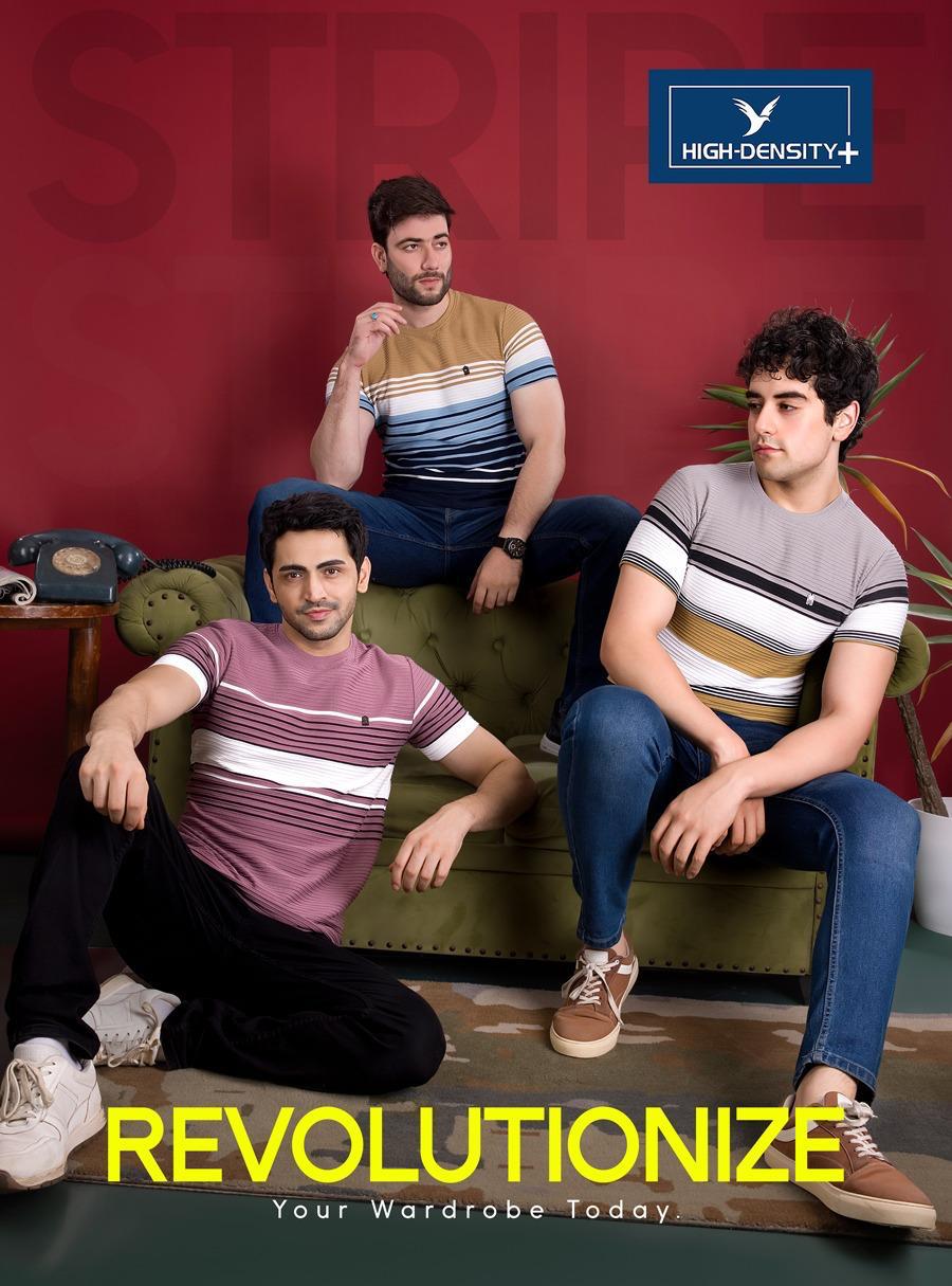 220-240 Gsm Vol 3263-3270 High Density Auto Stripes Mens Tshirts Wholesaler Gujarat