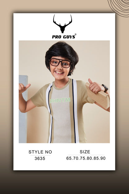 220 Gsm Design 3635 Pro Guys Stripes Boys Tshirt Wholesaler India