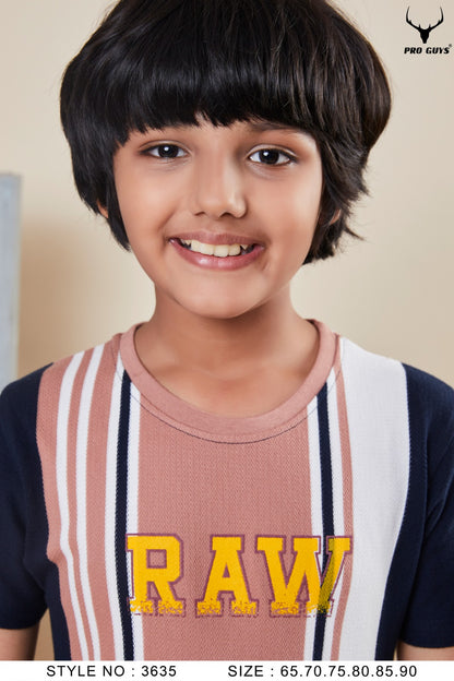 220 Gsm Design 3635 Pro Guys Stripes Boys Tshirt Wholesaler India