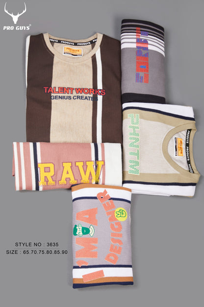 220 Gsm Design 3635 Pro Guys Stripes Boys Tshirt Wholesaler India