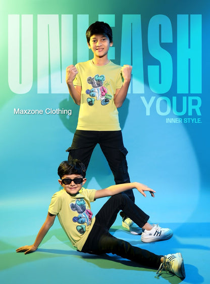 220 Gsm Iho F 279 Maxzone Clothing Tencil Lycra Boys Tshirt Supplier