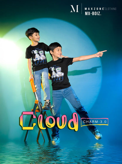 220 Gsm Iho F 279 Maxzone Clothing Tencil Lycra Boys Tshirt Supplier