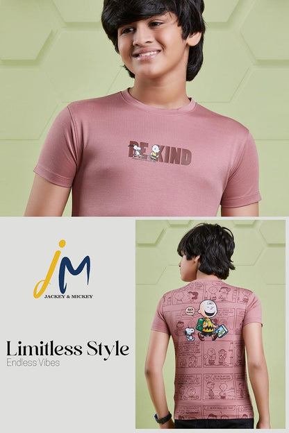220 Gsm Jm 148 Jackey N Mickey Tencil Boys Tshirt Wholesale Price