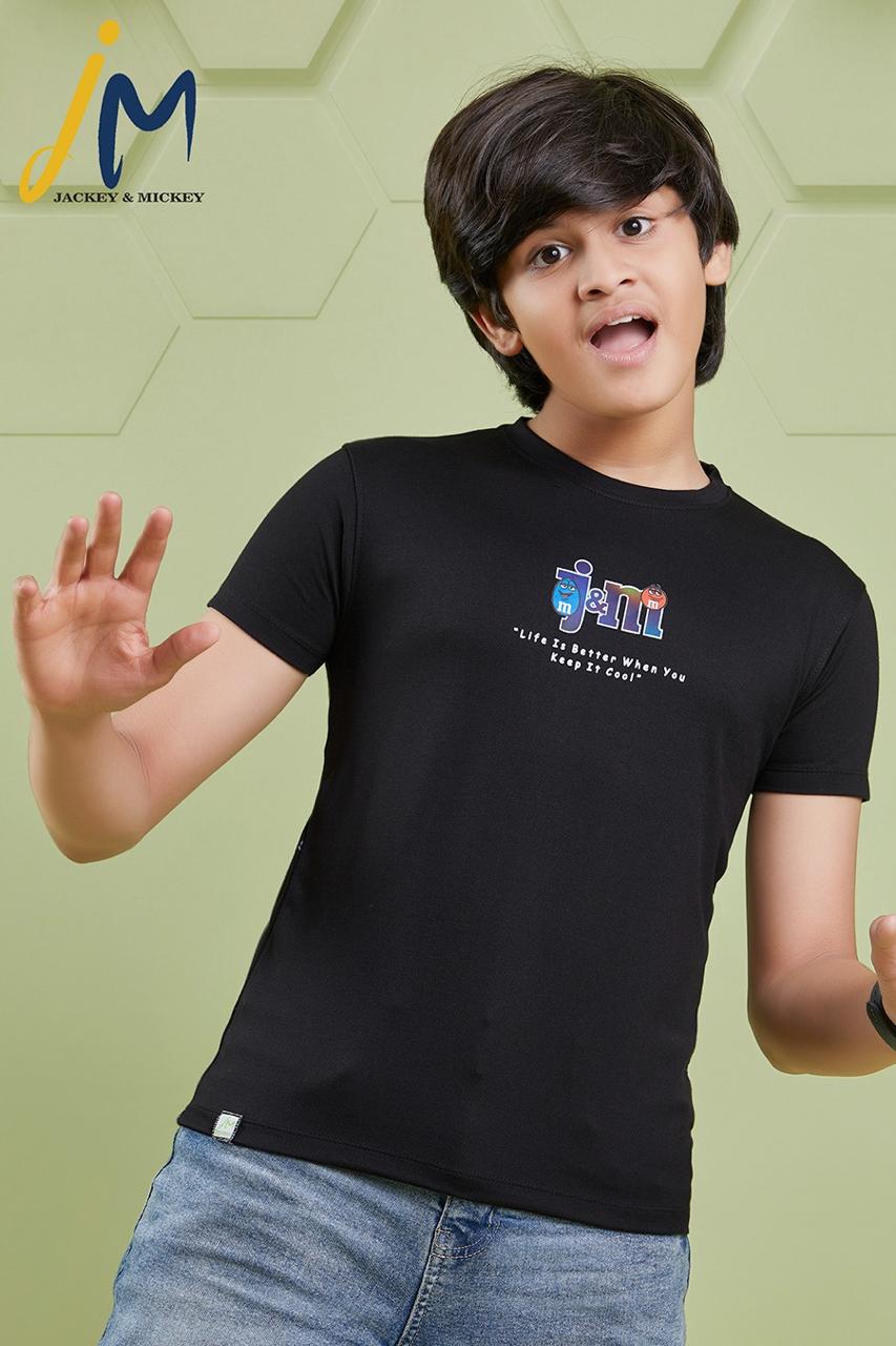 220 Gsm Jm 148 Jackey N Mickey Tencil Boys Tshirt Wholesale Price