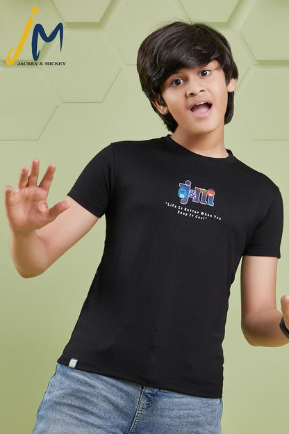 220 Gsm Jm 148 Jackey N Mickey Tencil Boys Tshirt Wholesale Price