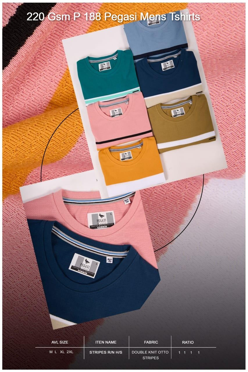 220 Gsm P 188 Pegasi Jacquard Knit Mens Tshirts Supplier