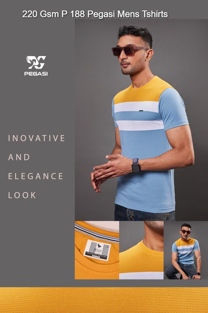 220 Gsm P 188 Pegasi Jacquard Knit Mens Tshirts Supplier