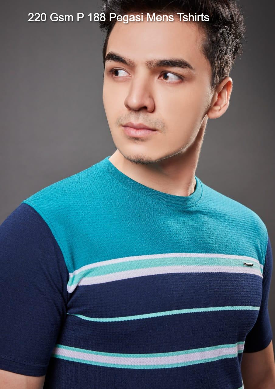 220 Gsm P 188 Pegasi Jacquard Knit Mens Tshirts Supplier
