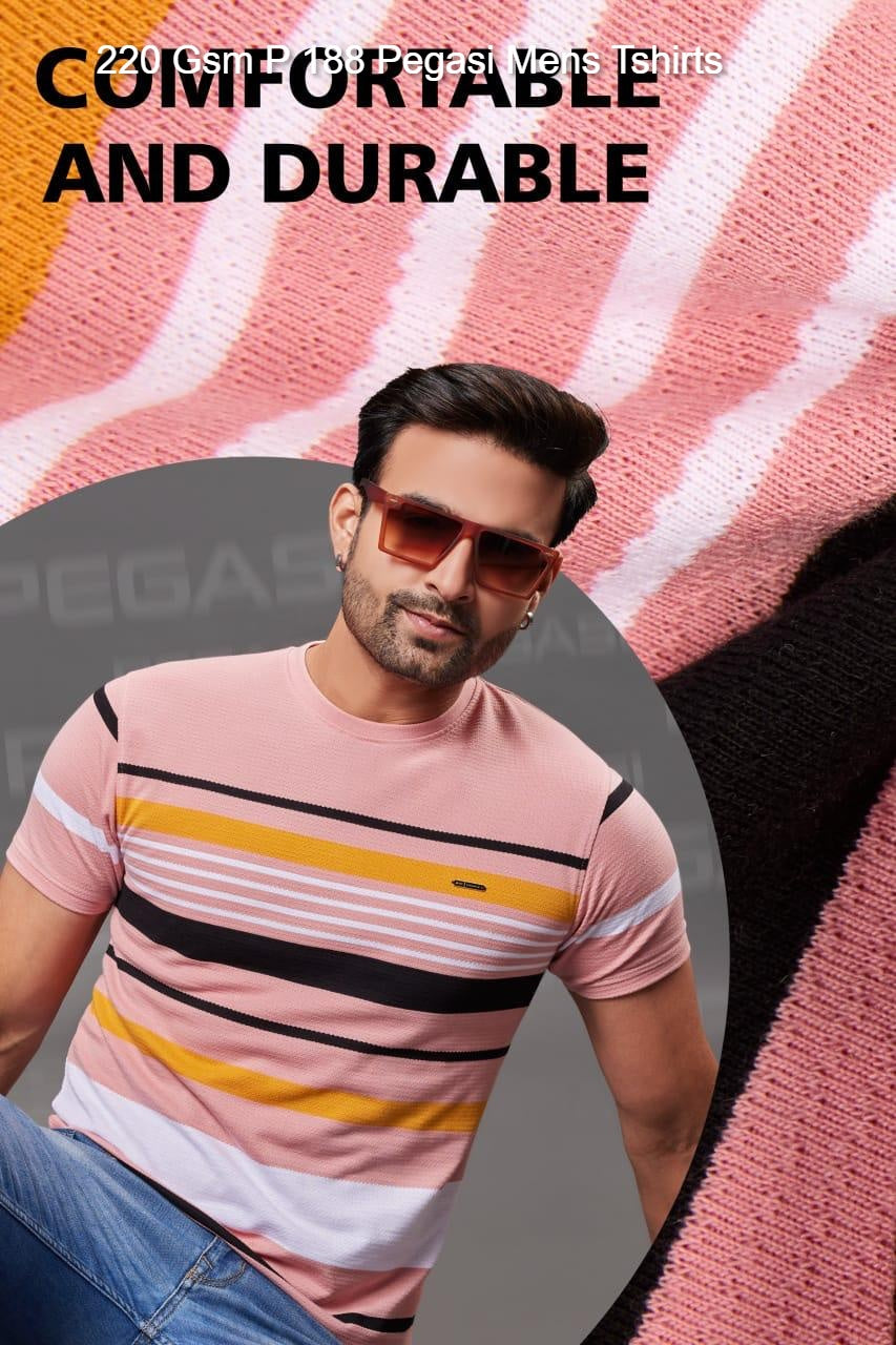 220 Gsm P 188 Pegasi Jacquard Knit Mens Tshirts Supplier