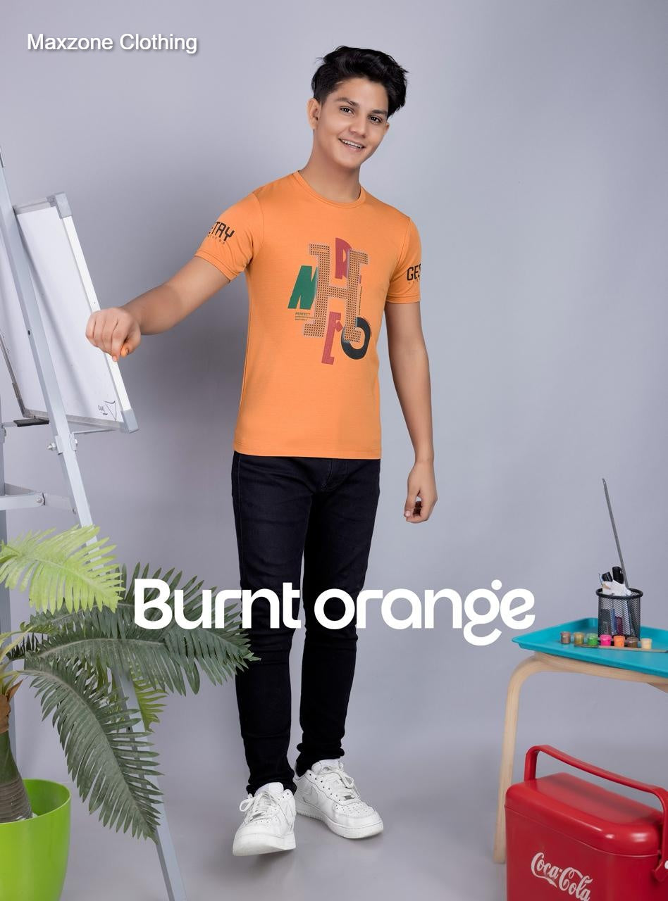 220 Gsm Sds S F 2 C Maxzone Clothing Lycra Boys Tshirt Wholesaler India